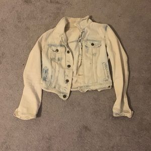 Women’s free people denim jacket.